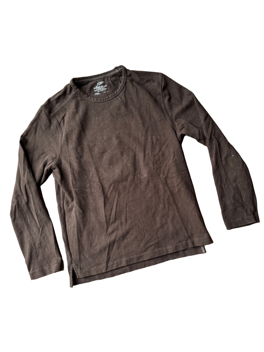 J. Crew Men's Crewneck Sweater in Dark Brown